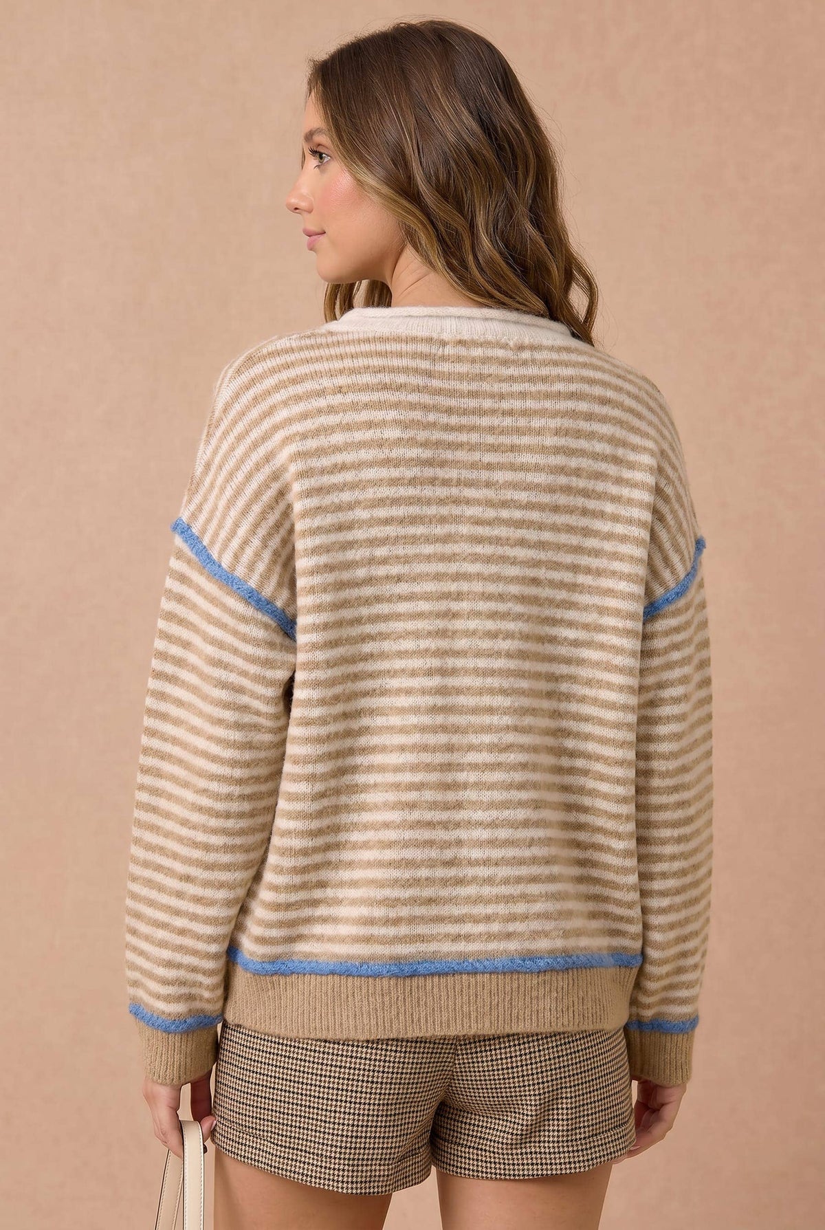 Stripe Sweater | Taupe