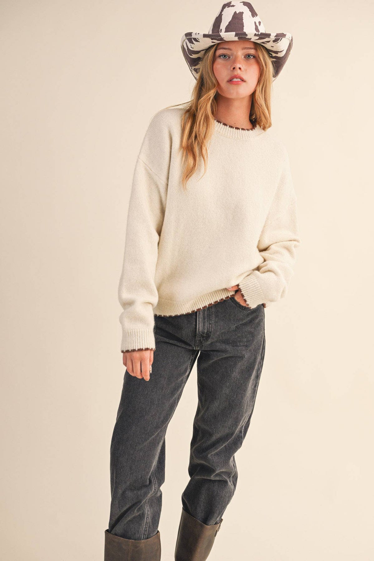 Scalloped Edge Sweater