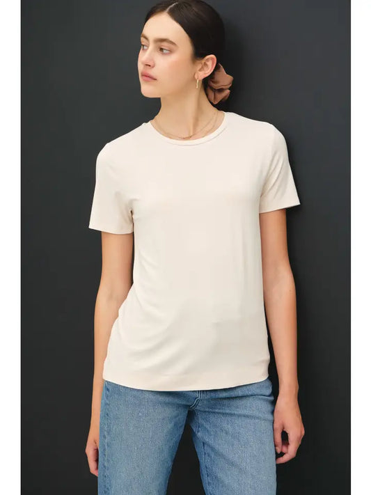 Bamboo Short Sleeve Tee | Natural