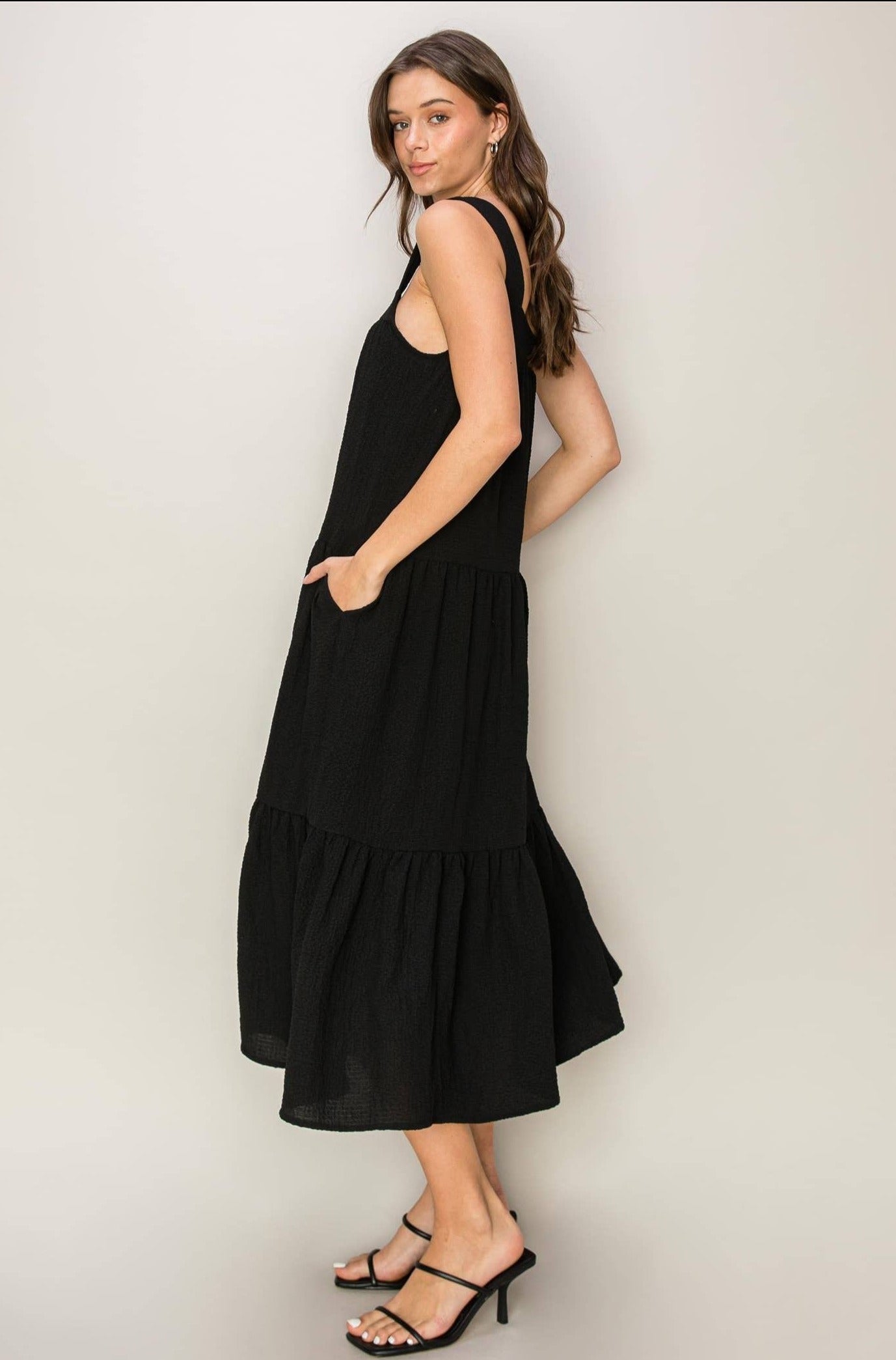 Tiered Midi Dress