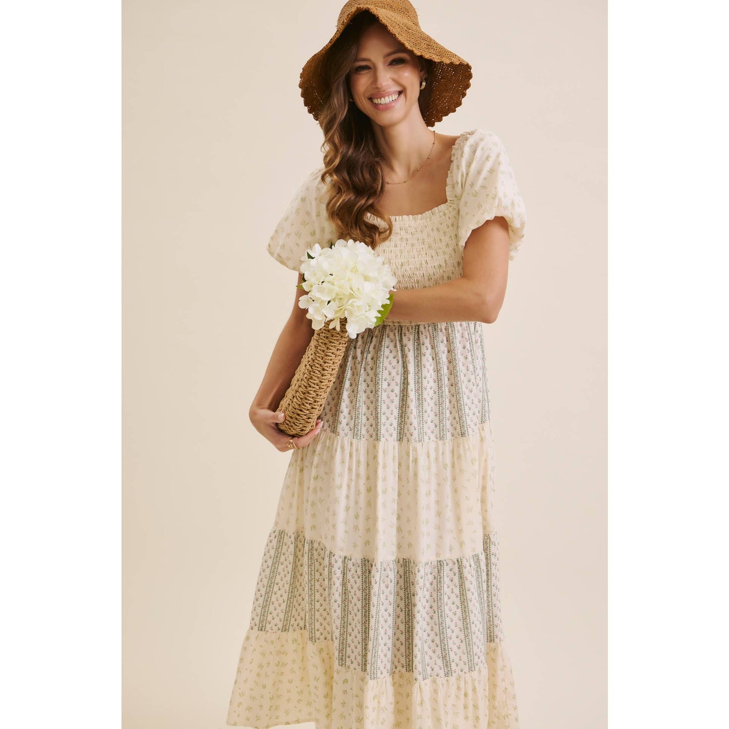 French Countryside Floral Dress