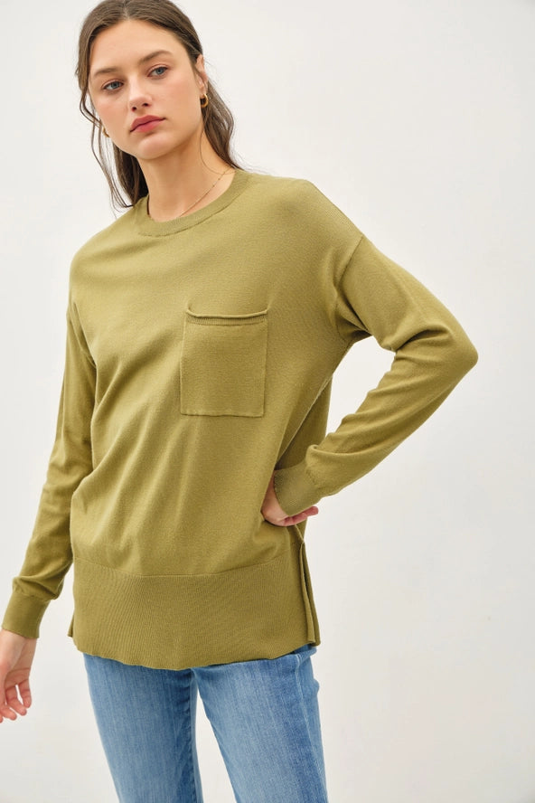 Oversized Side Split Sweater