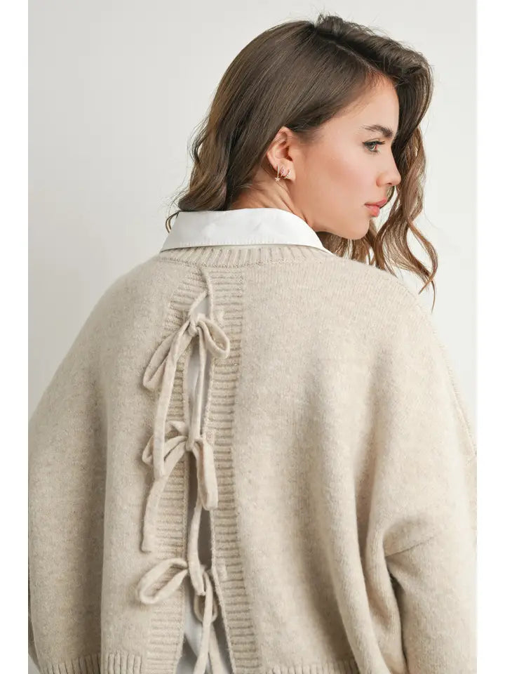 Tie Back Sweater