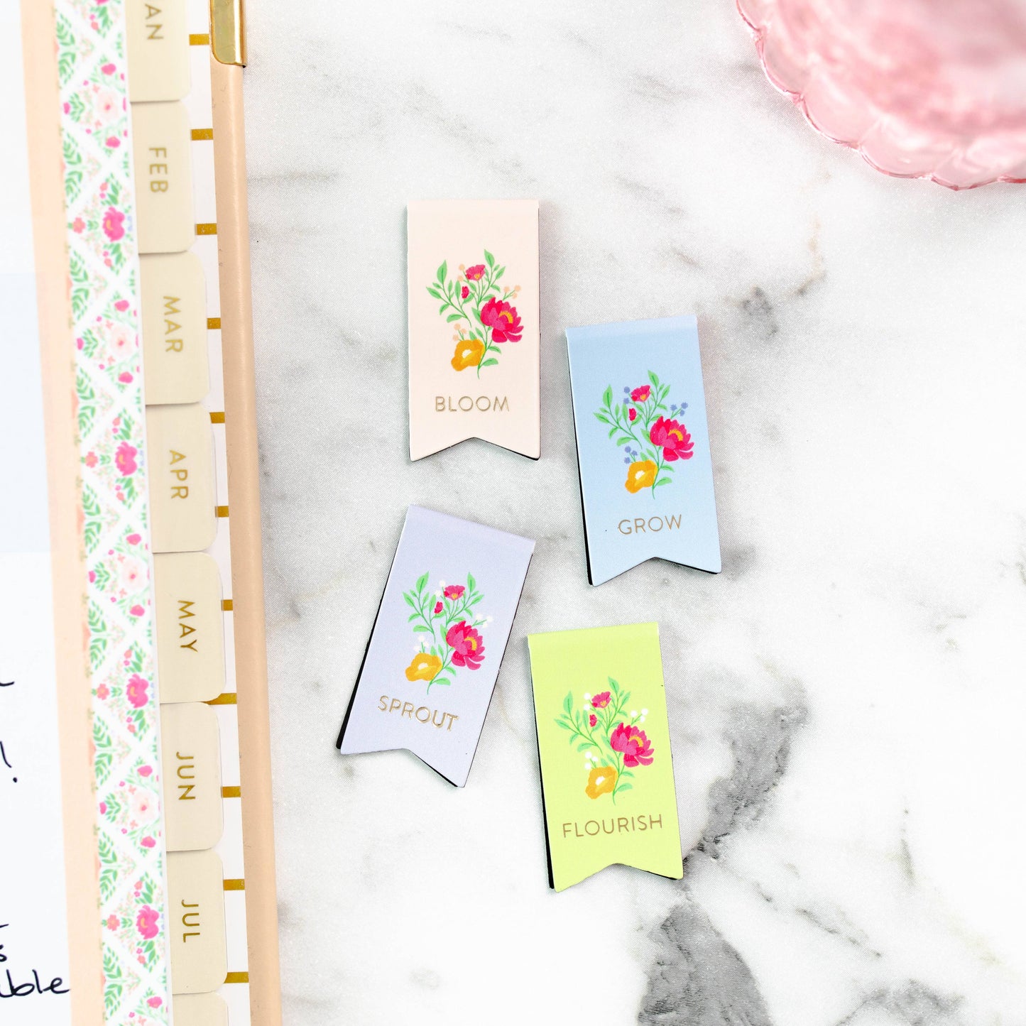 Mini Magnetic Bookmarks | Garden