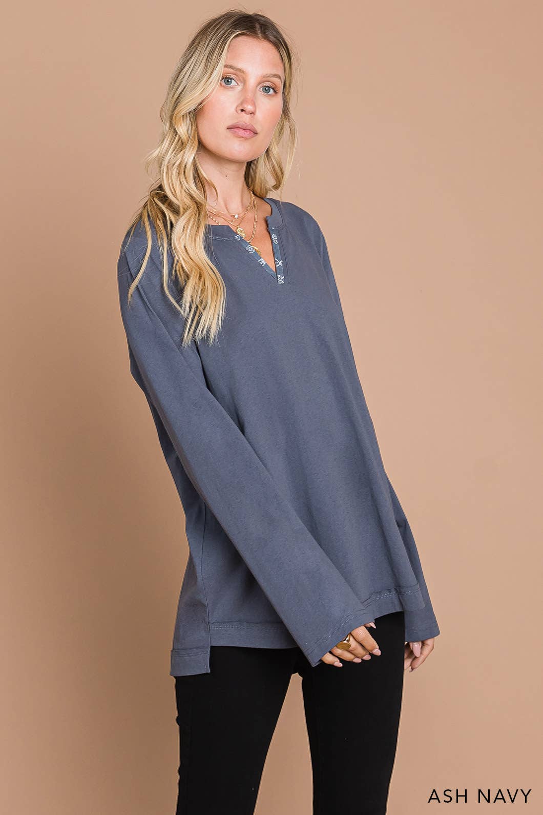 Washed Knit Top