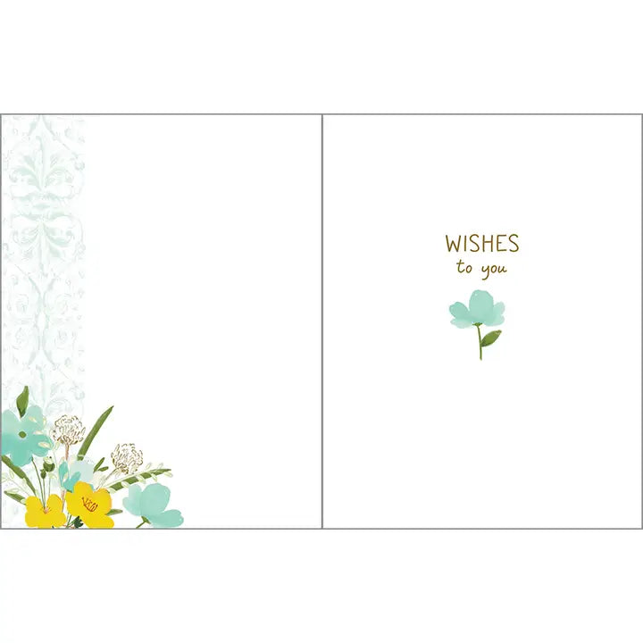 Anniversary Card | Yellow Flower Vase