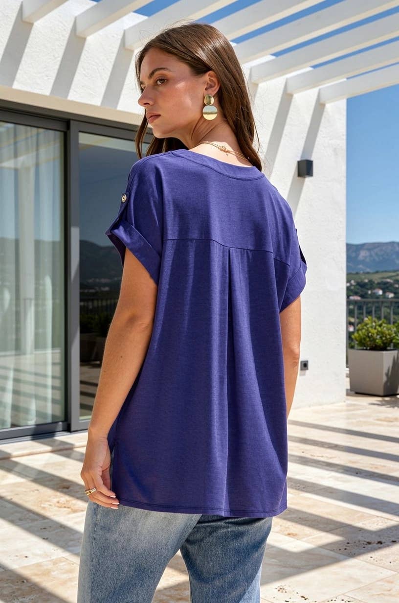Lizzy Top | Navy