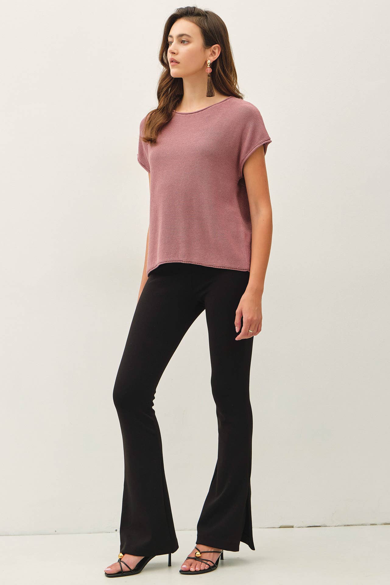 Boxy Short Sleeve Sweater