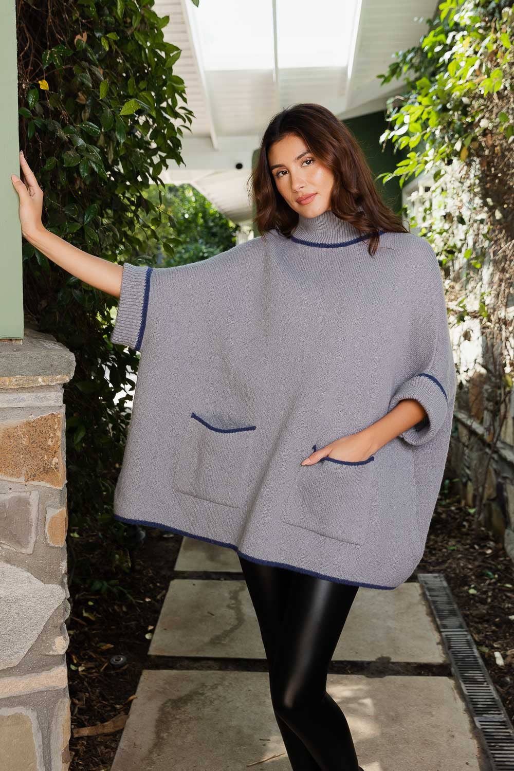 Turtleneck Poncho