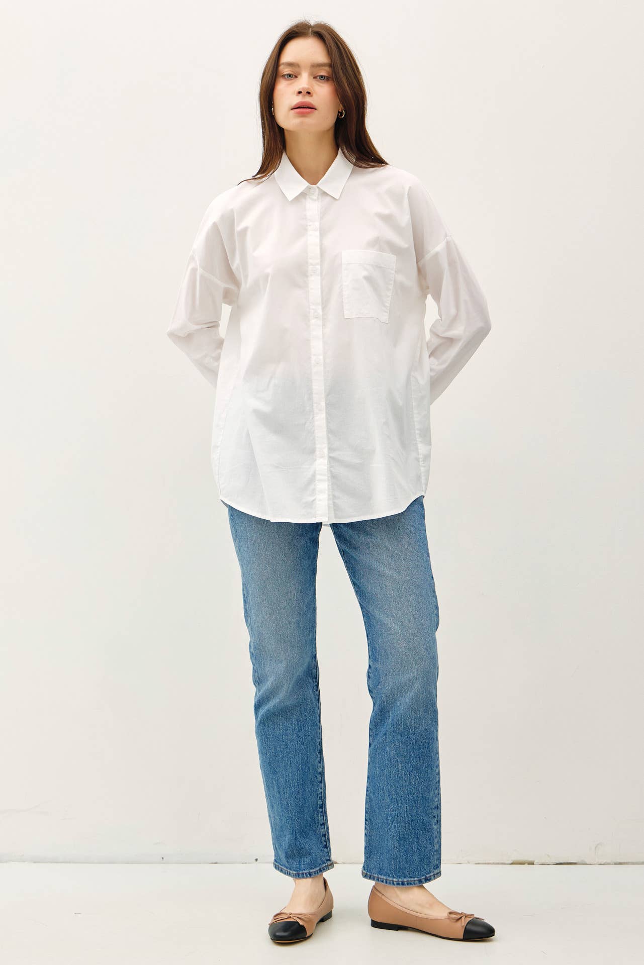 Oversized Basic Cotton Shirt