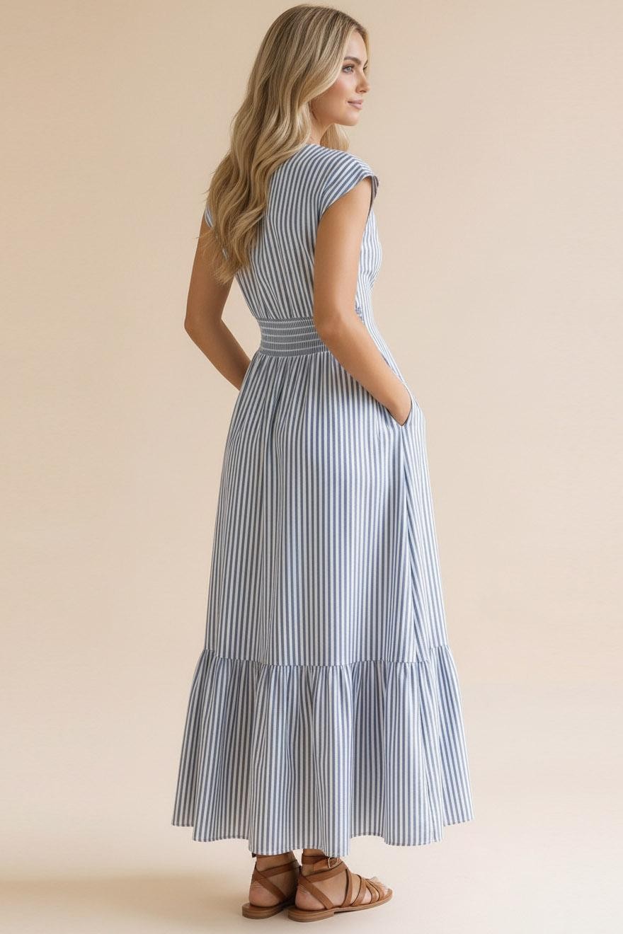 Smocked Waist Maxi Dress