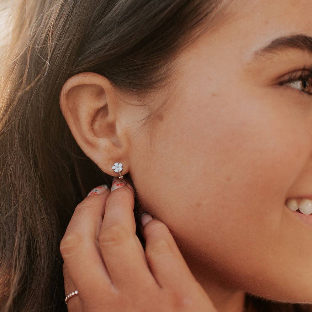 Mini Flower Hoops