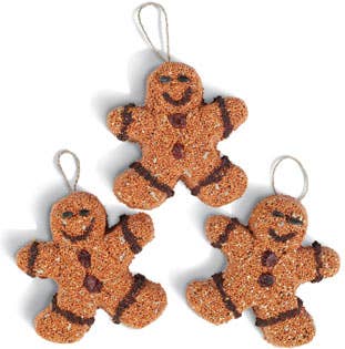 Gingerbread Men - 3 Pack Bird Feeder