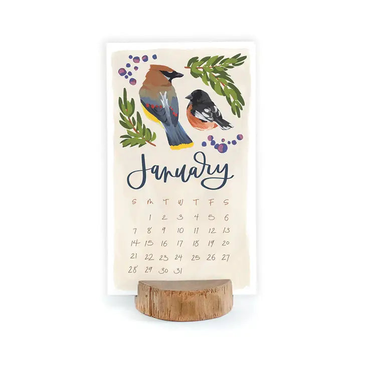 2024 Stump Calendar Feathered Friends Birds The English Garden