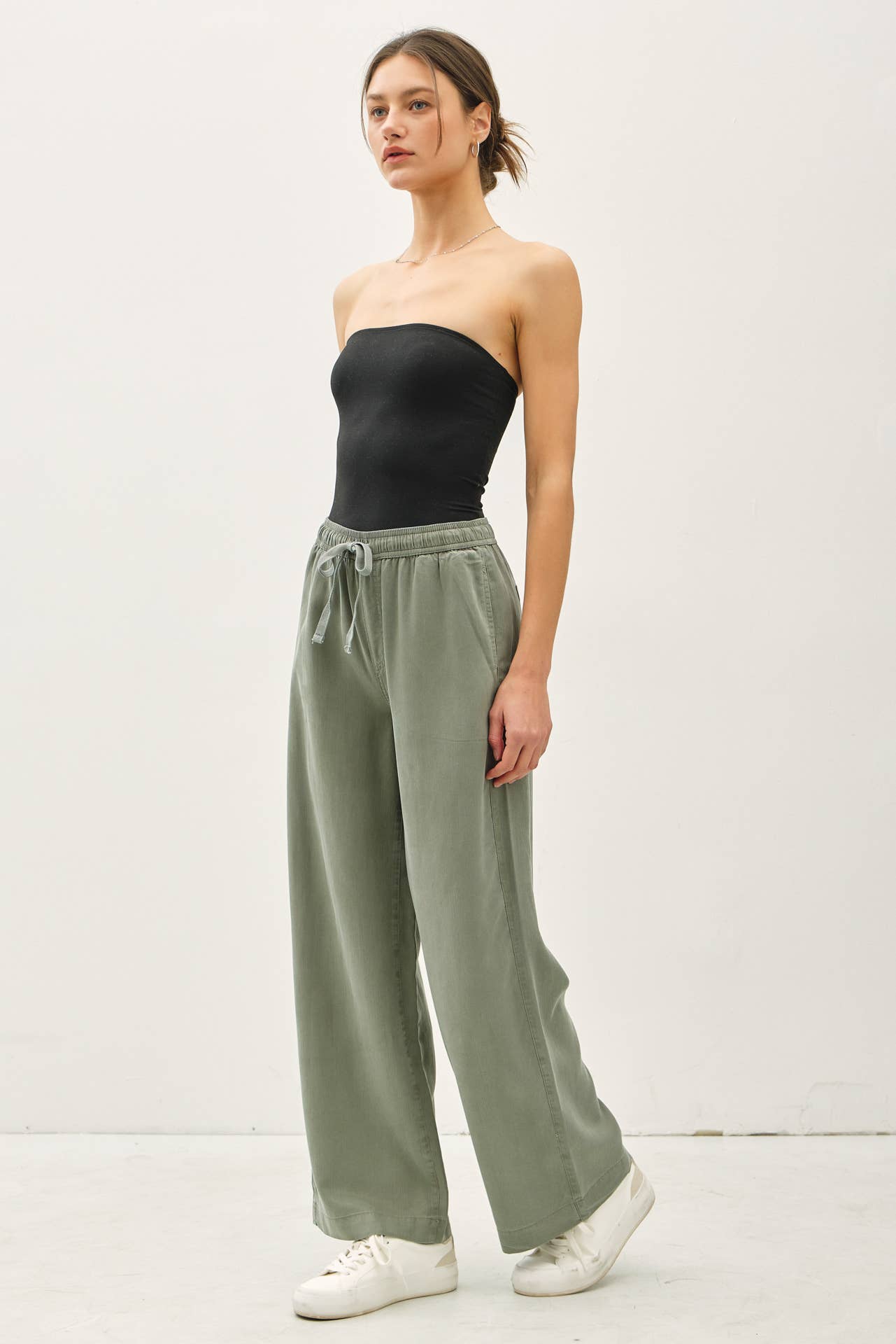 Tencel Wide Leg Pants