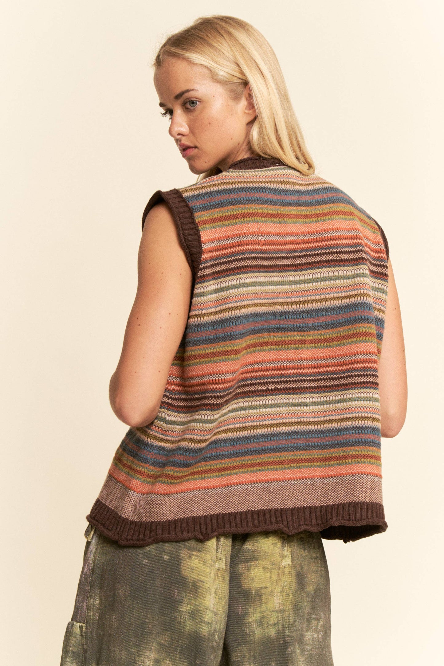 Striped Sweater Vest