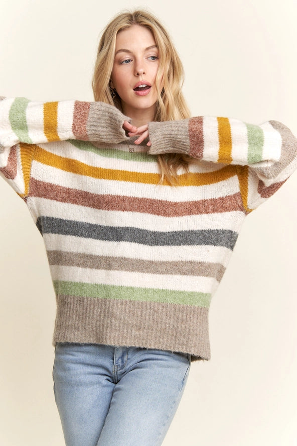 Multicolor Stripe Sweater