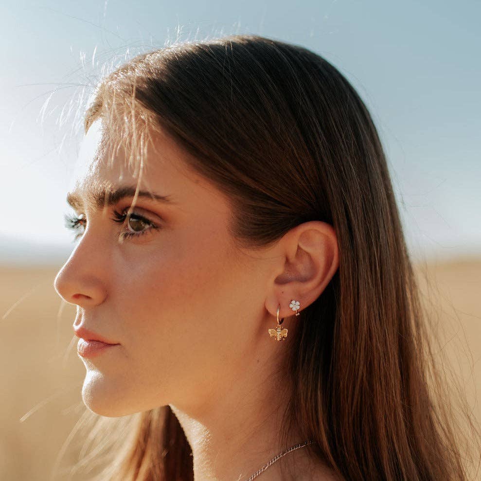 Mini Flower Hoops