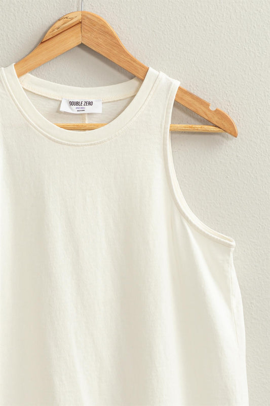 Mineral Washed Sleeveless Top