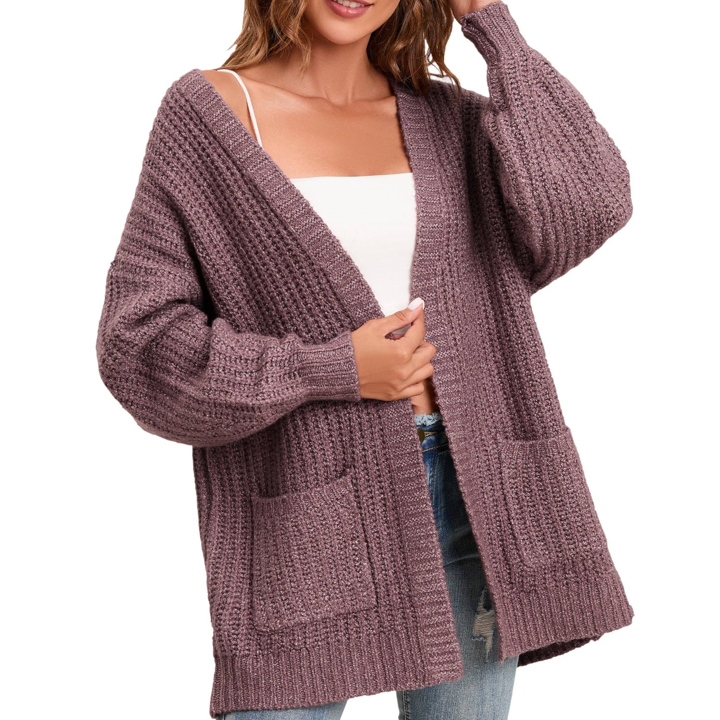 Oversized Cable Knit Cardigan