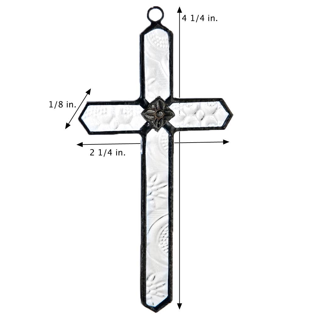 Glass Ornament | Small Cross