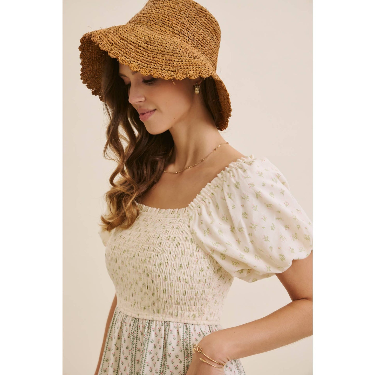 French Countryside Floral Dress