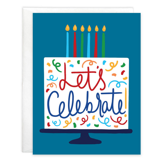 Birthday Greeting Card - Let's Celebrate
