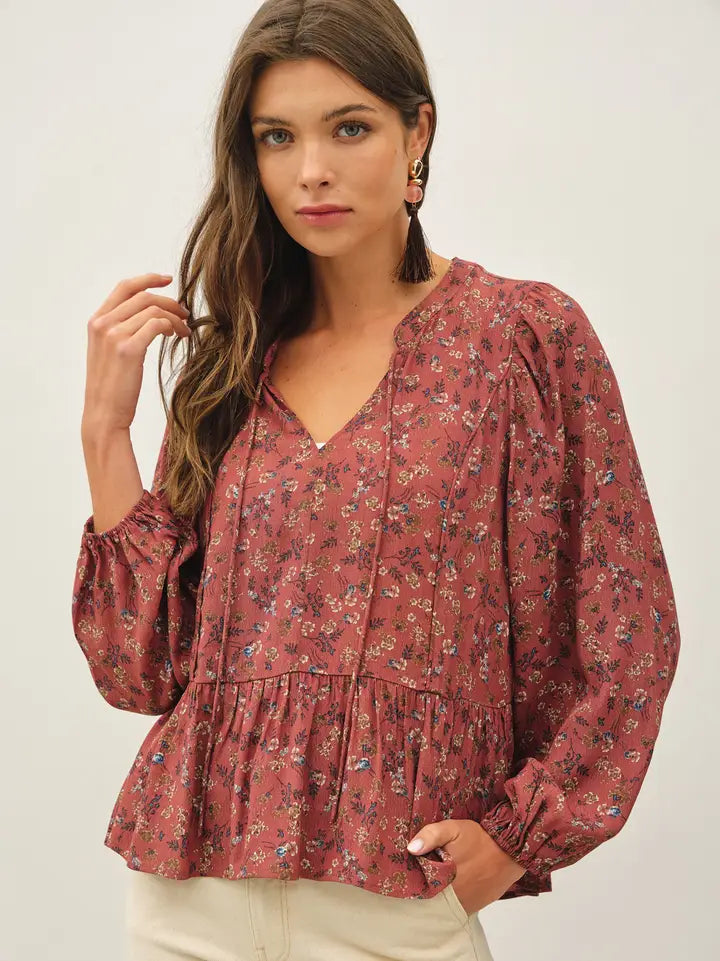 Floral Chiffon Blouse