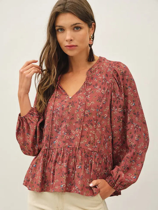 Floral Chiffon Blouse