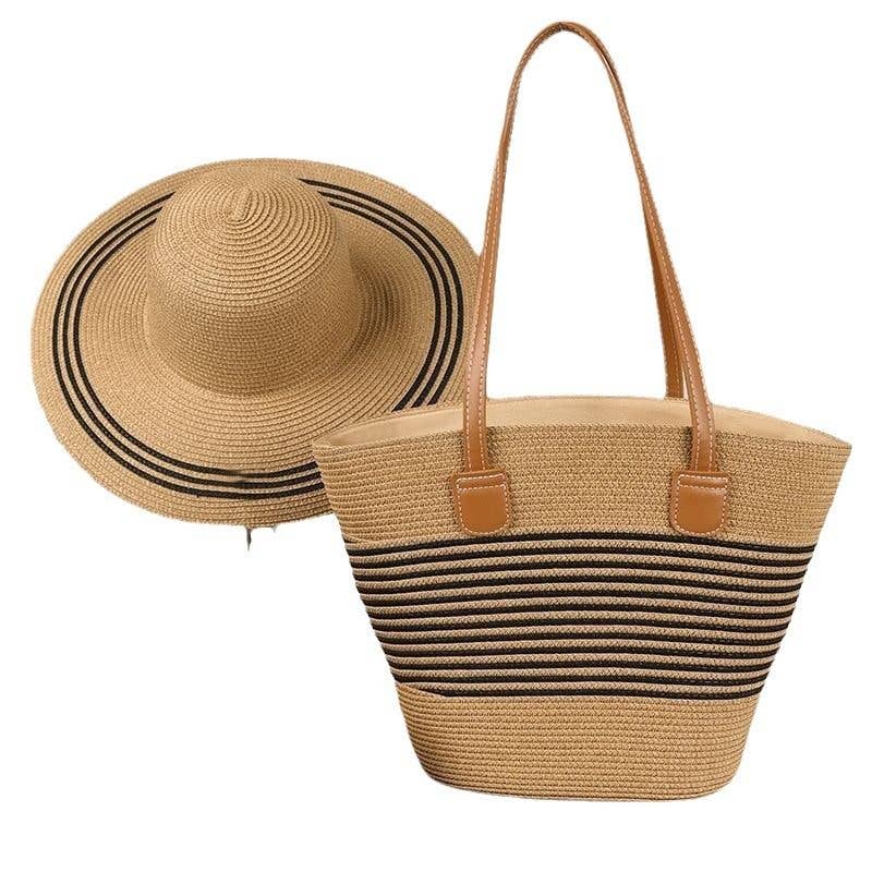 Straw Tote & Hat