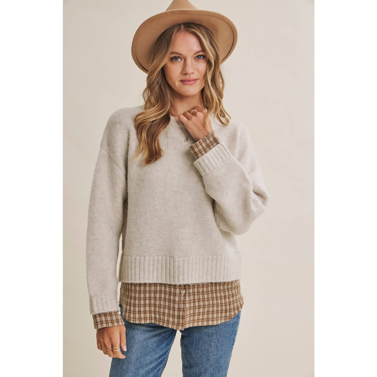 Country Road Layered Sweater