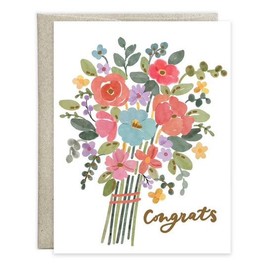 Congratulations Greeting Card - Bouquet of Congrats