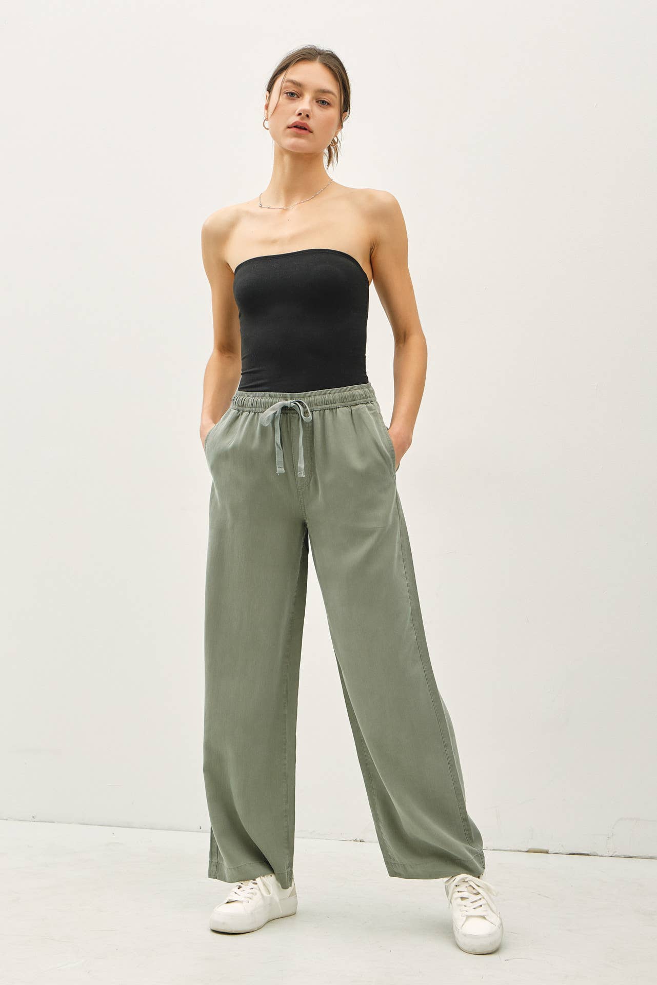 Tencel Wide Leg Pants