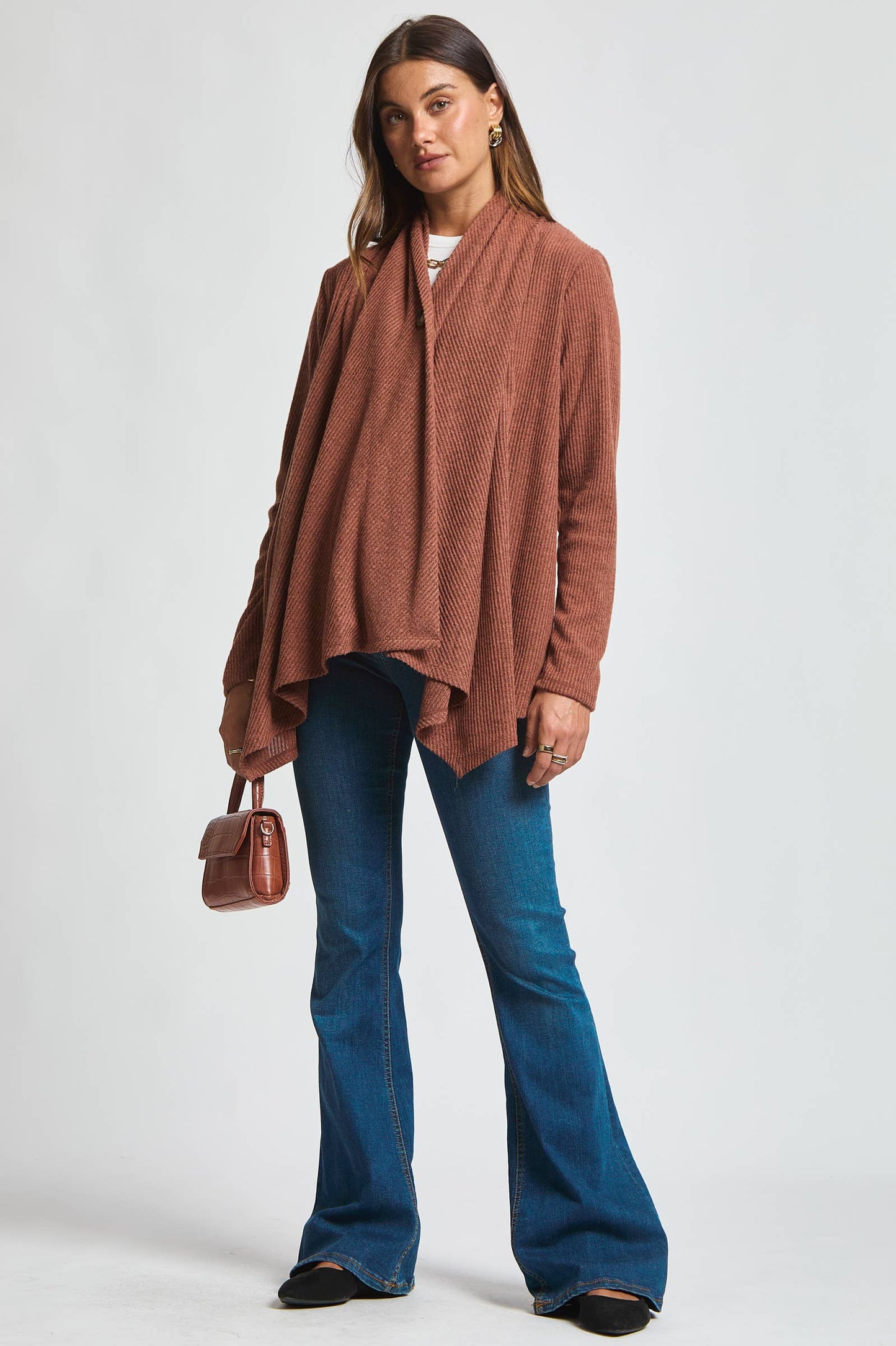 Wrap Top w/ Button Front