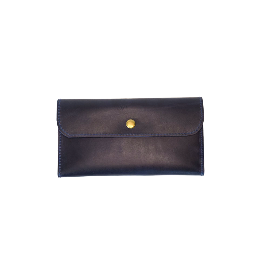 Leather Wallet | Navy