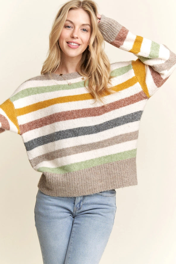 Multicolor Stripe Sweater