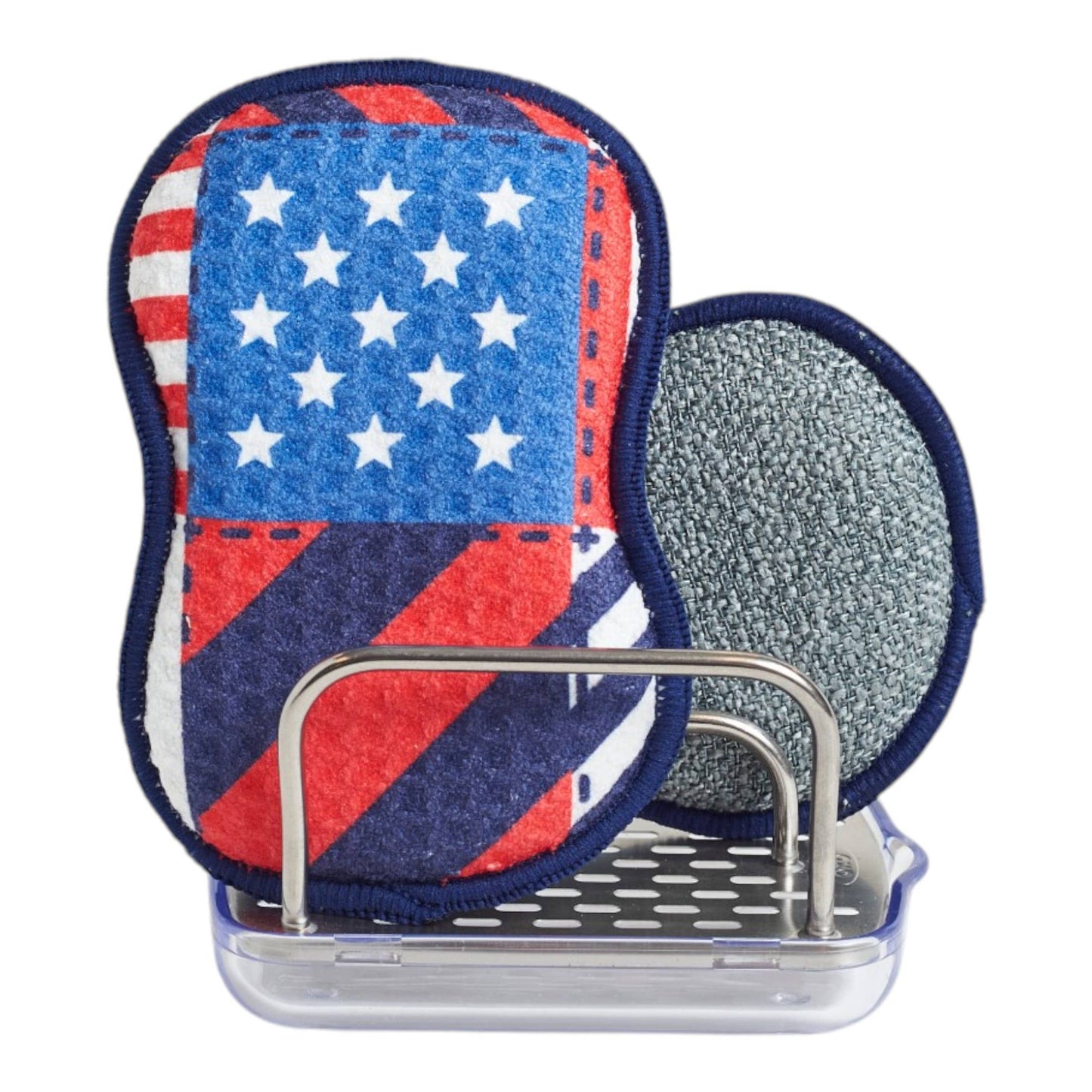 RE:usable Sponges (Set of 3) | Flag Quilt
