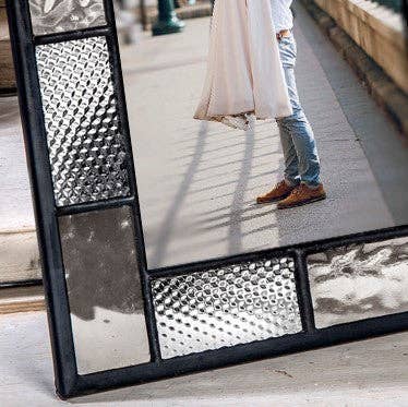 Grey and Clear Stained Glass Picture Frames