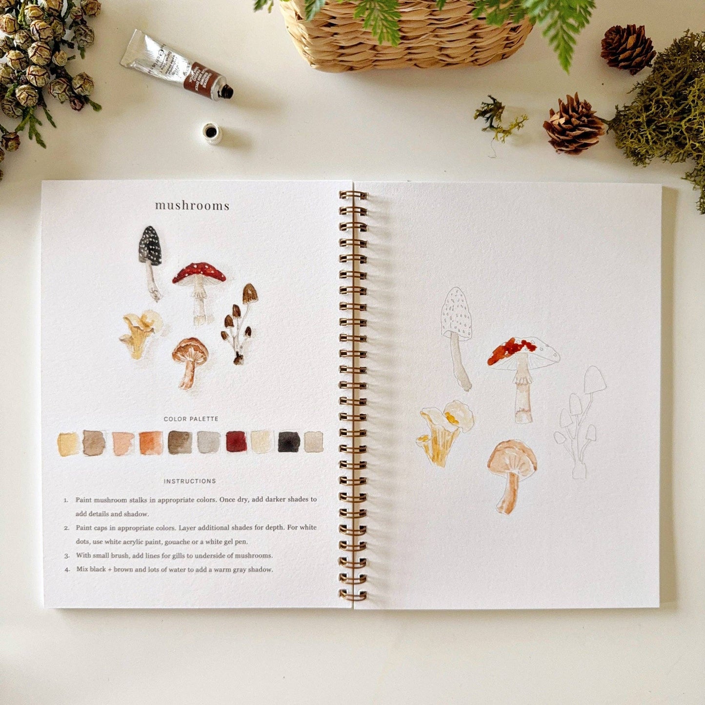 Watercolor Workbook | Woodland