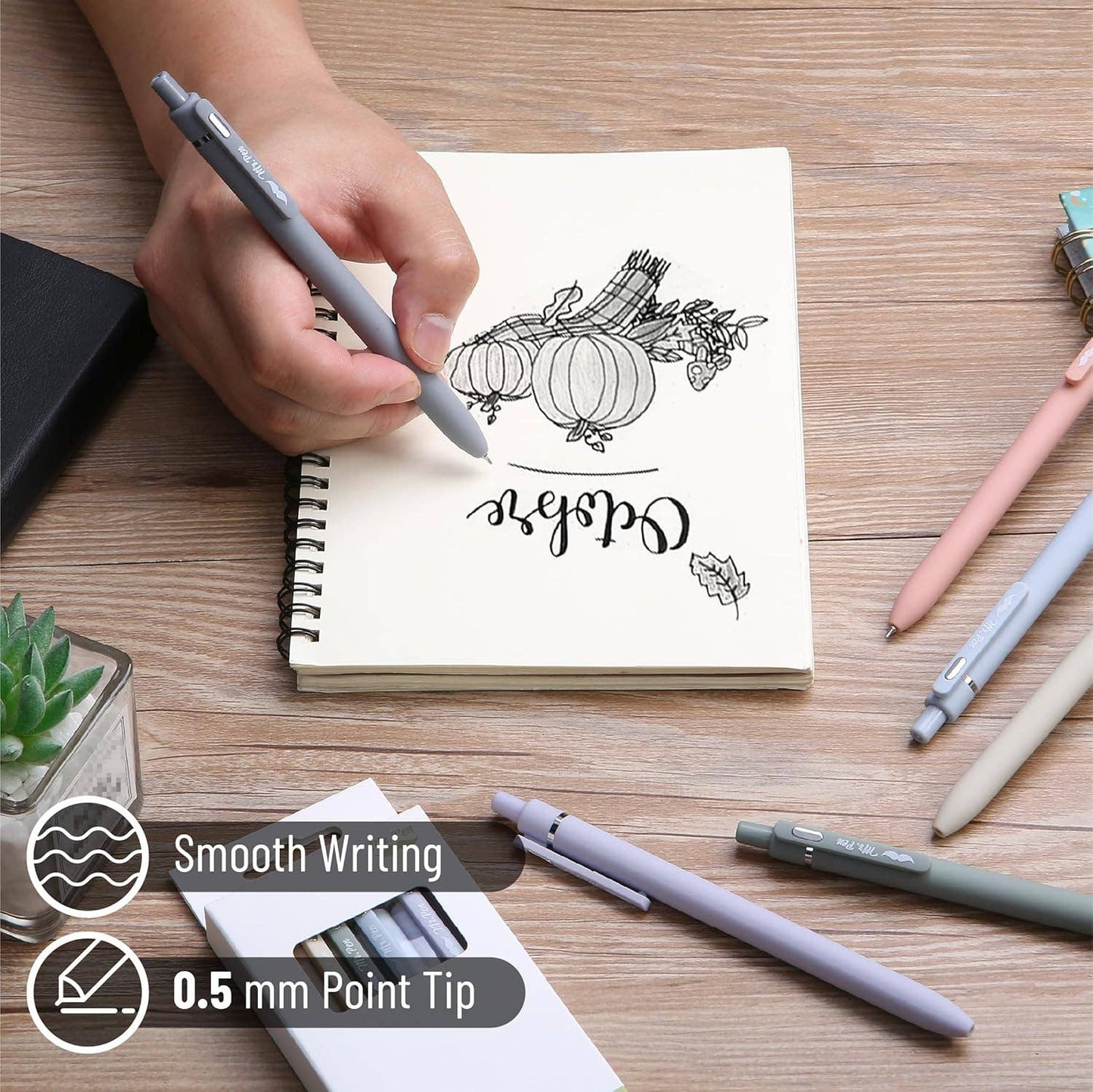 Mr. Pen | Retractable Gel Pens 0.5mm