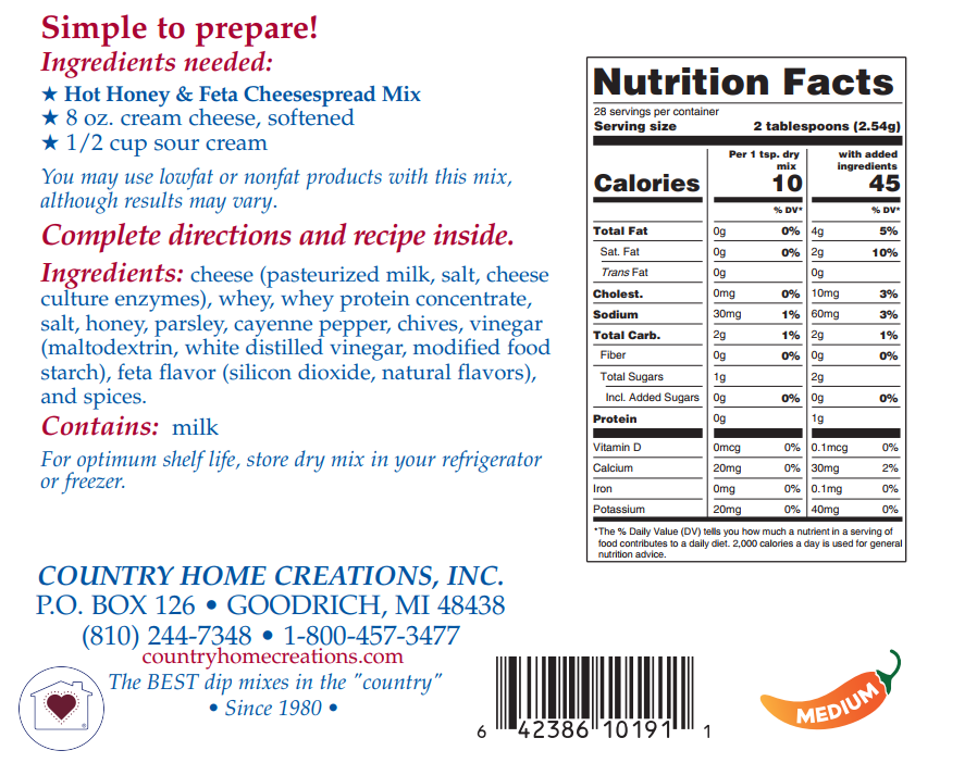 Hot Honey & Feta Cheese Spread Mix