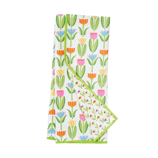 Anywhere Towel Reversible |  ME Tulips