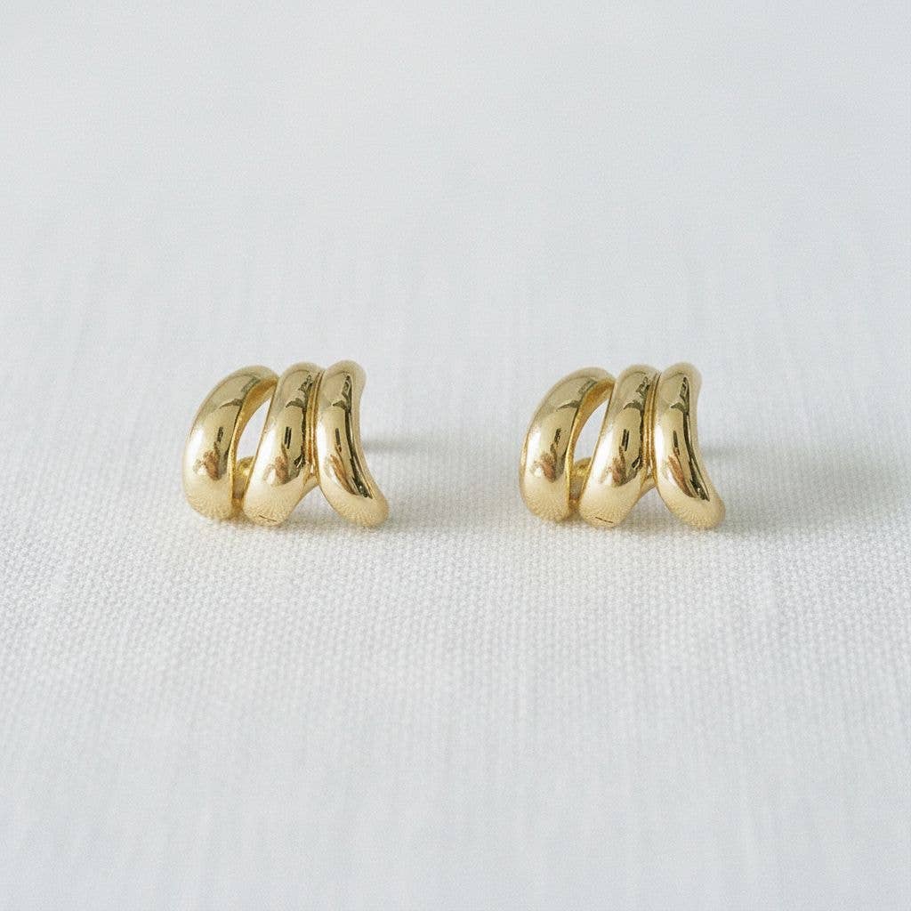 Abstract Geometric Stud Earrings