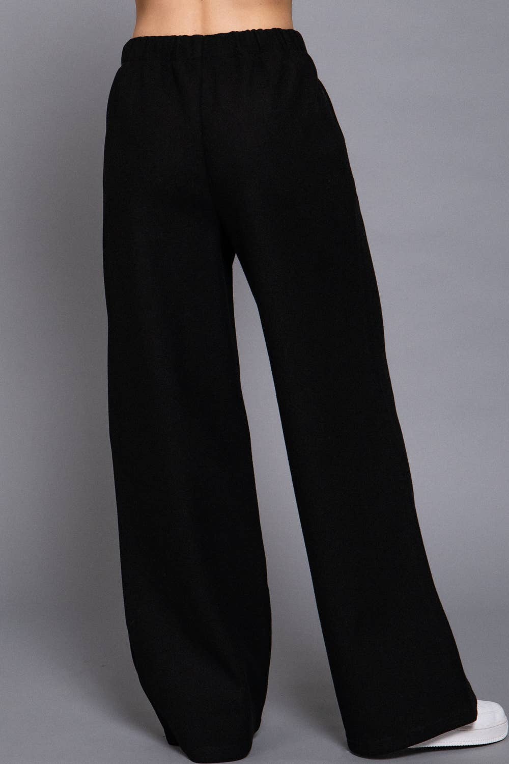 Soft Felt Pants | Black