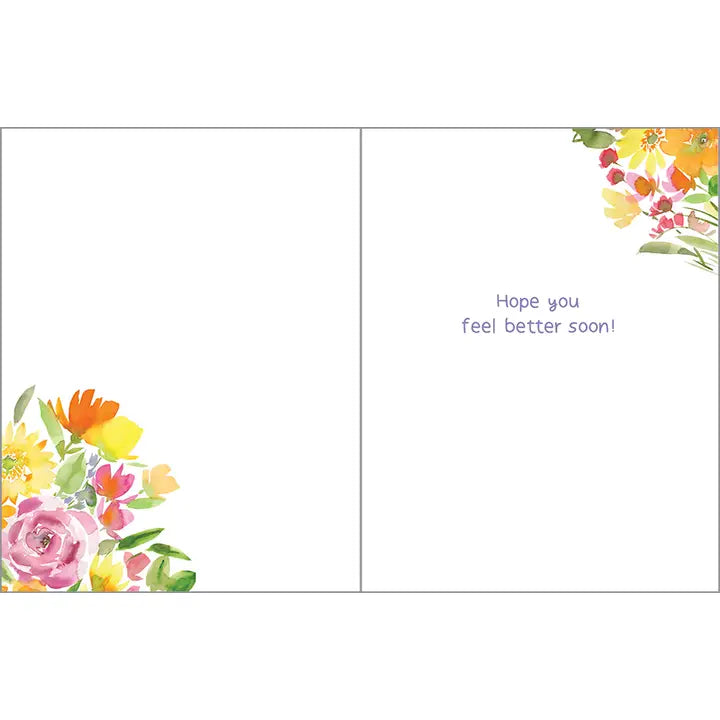 Get Well Card | Big Flower Bouquet