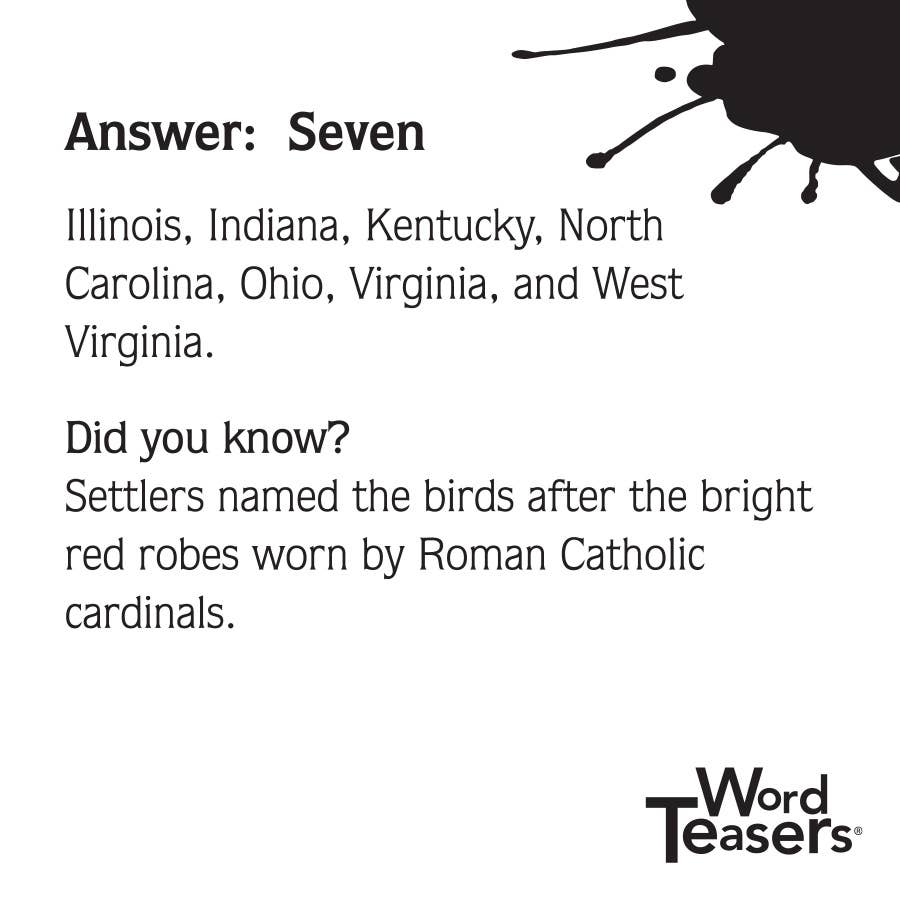 Word Teasers | About Birds