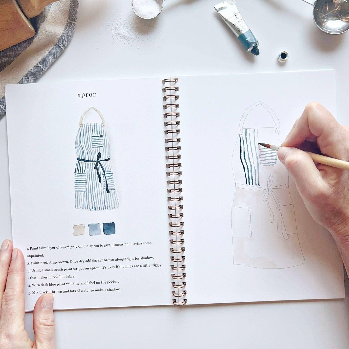 Watercolor Workbook | Baking