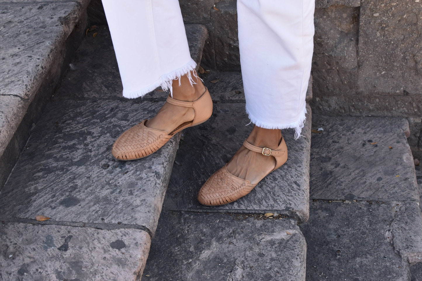 Macarena  Leather Sandals | Tan