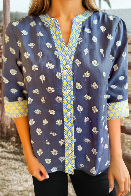 Boho Floral Blouse