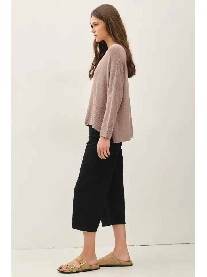 Boxy Cropped Sweater